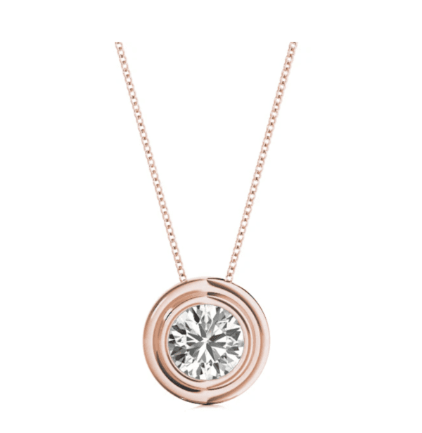 Timeless Bezel-Set Solitaire Pendant - Image 3